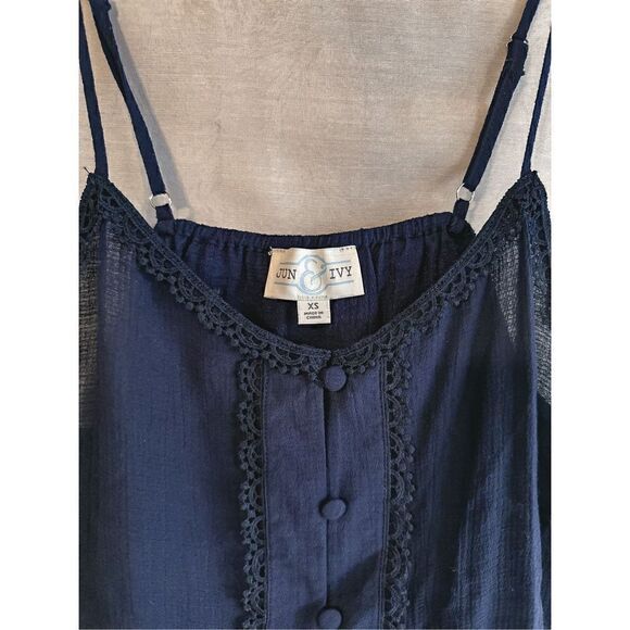 Francesca’s navy blue blouse  - Picture 2 of 2